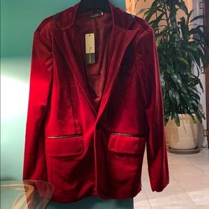 Red Velour Jacket
